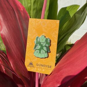 Green Kalo Muʻumuʻu Pin