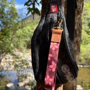 Brown Plumeria Lanyard